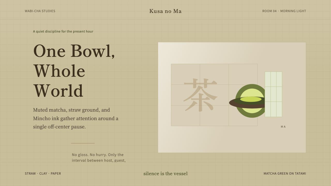 Japanese Tea Ceremony design style