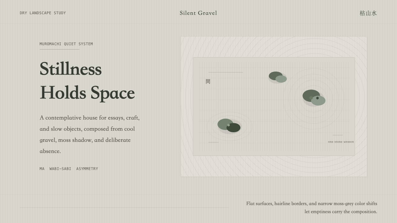 Zen Karesansui Garden design style — example