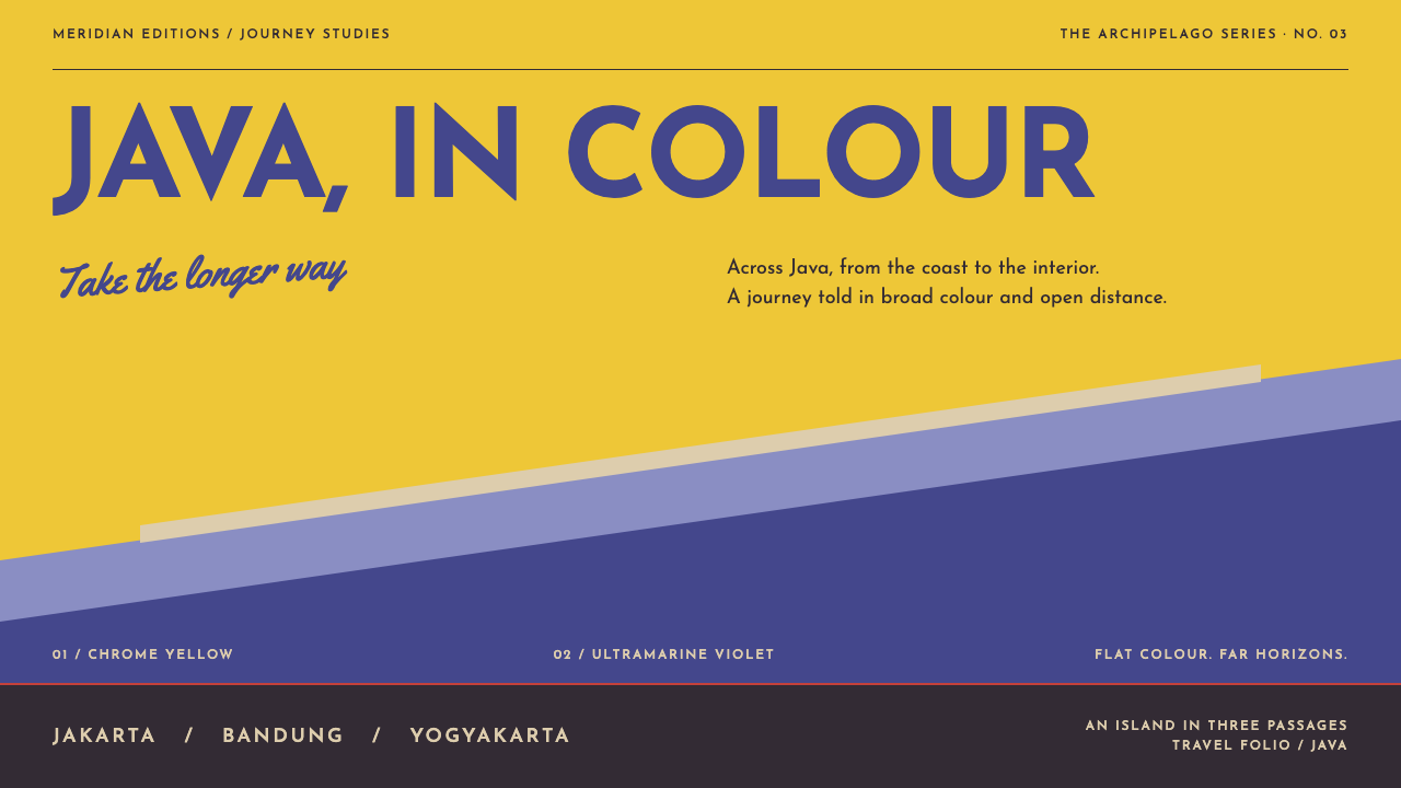 Java Tourism Poster 1930 design style — example