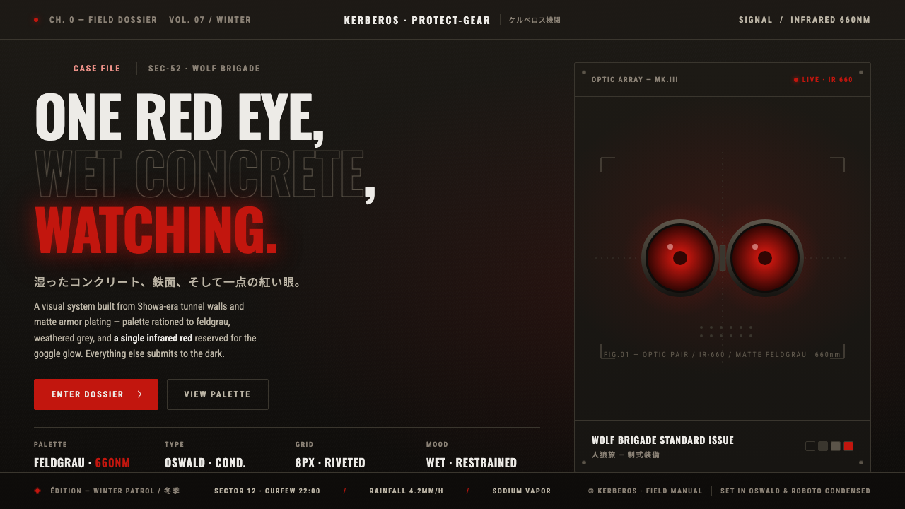 Jin-Roh Kerberos design style — example