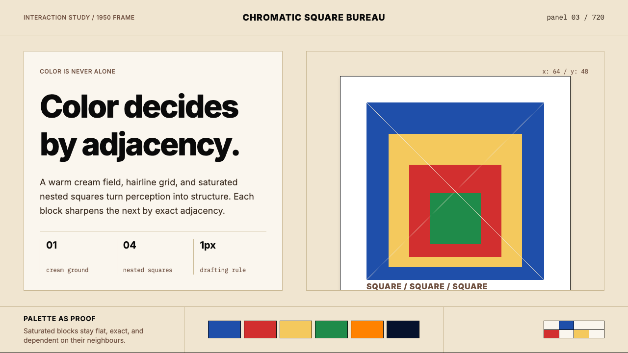 Josef Albers — Homage to the Square design style