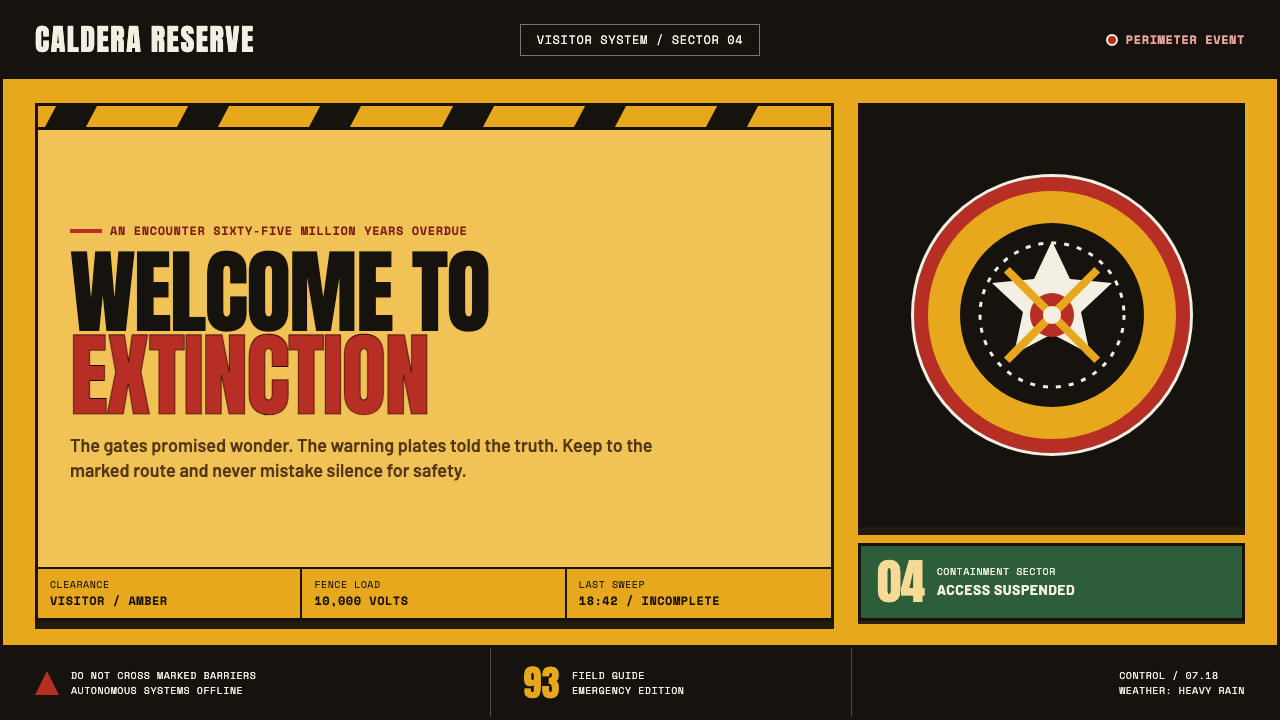 Jurassic Park (1993) design style