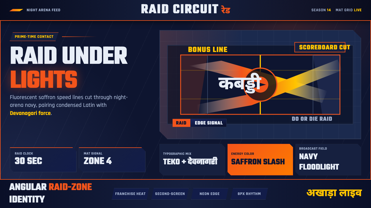 Pro Kabaddi League design style