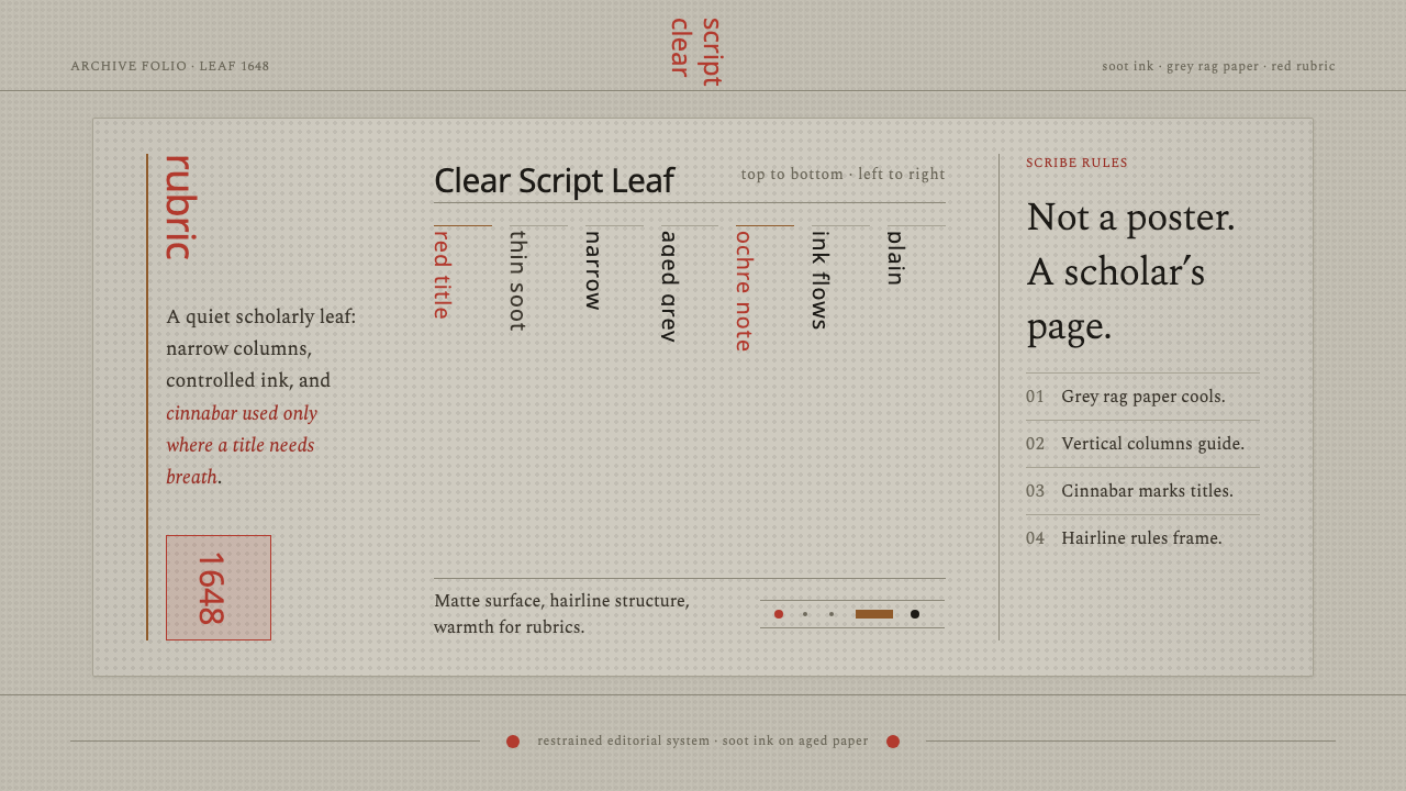 Kalmyk Todo Bichig Clear Script design style — example