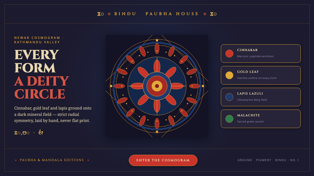 Kathmandu Tantric Mandala design style
