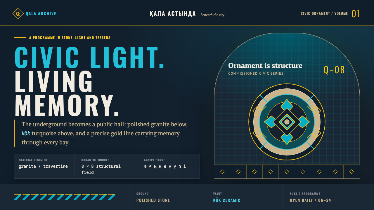 Almaty Metro Mosaic design style — example