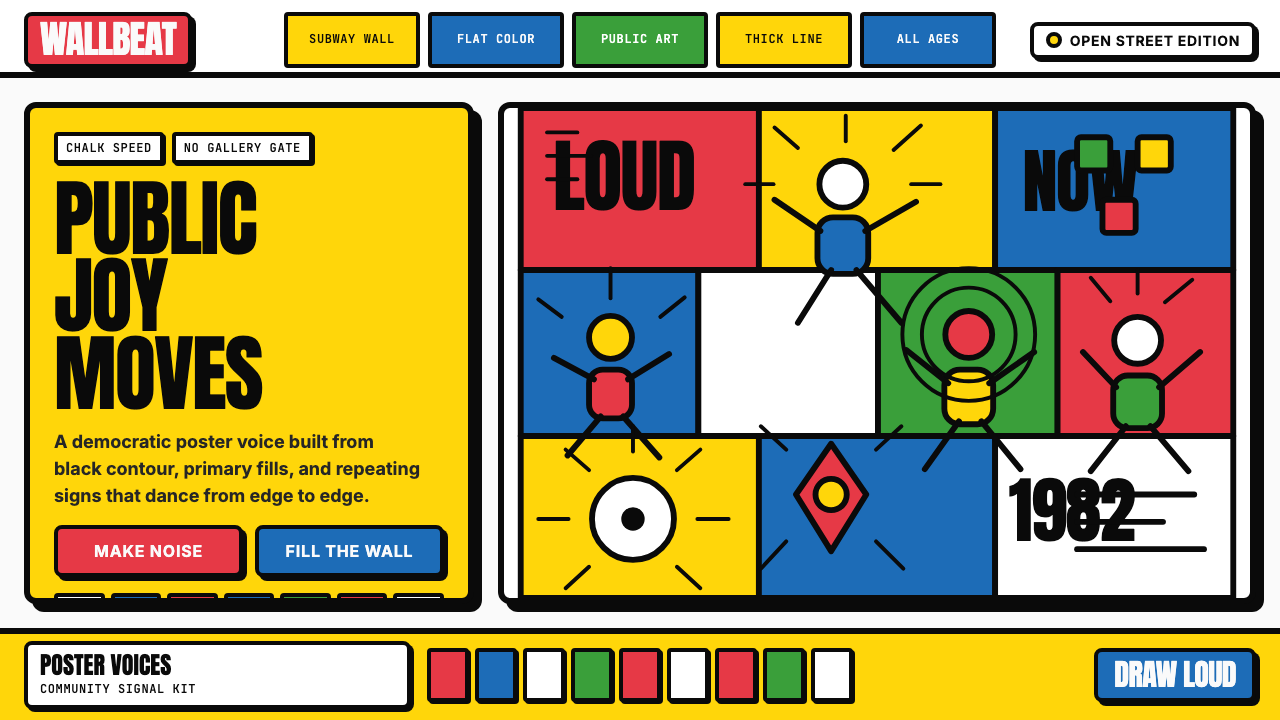 Keith Haring Pop design style