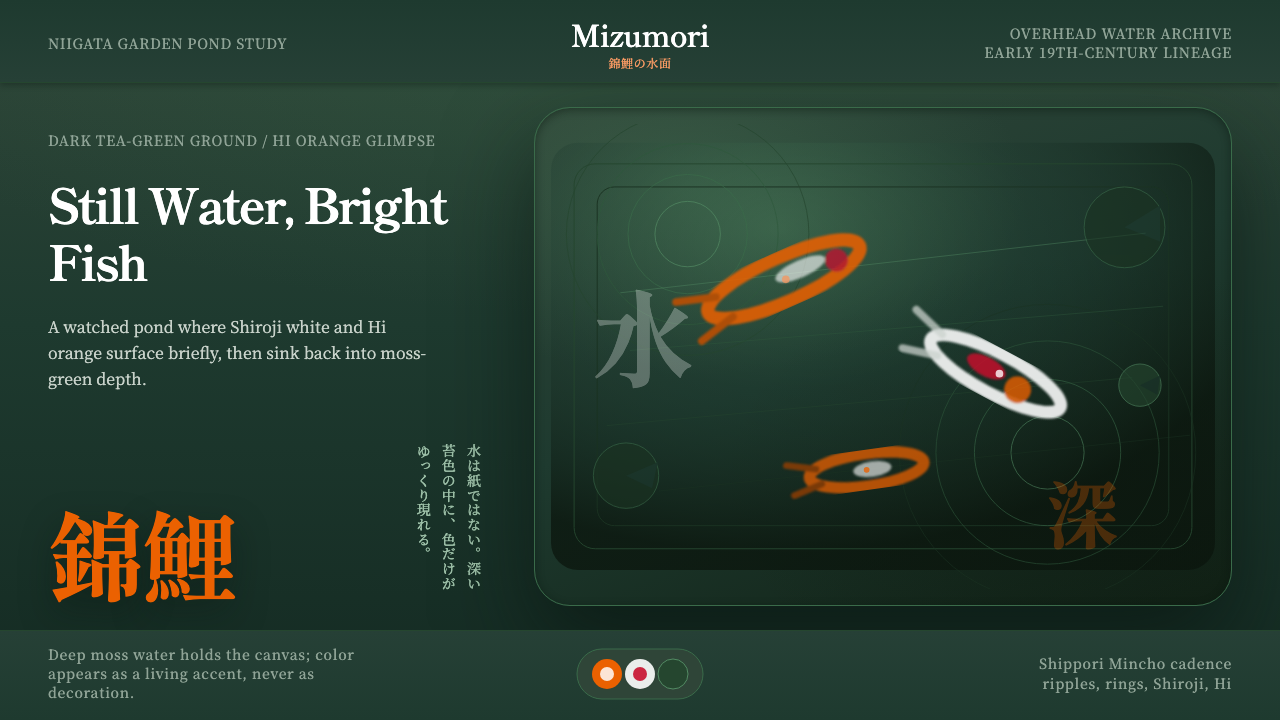 Koi Pond design style