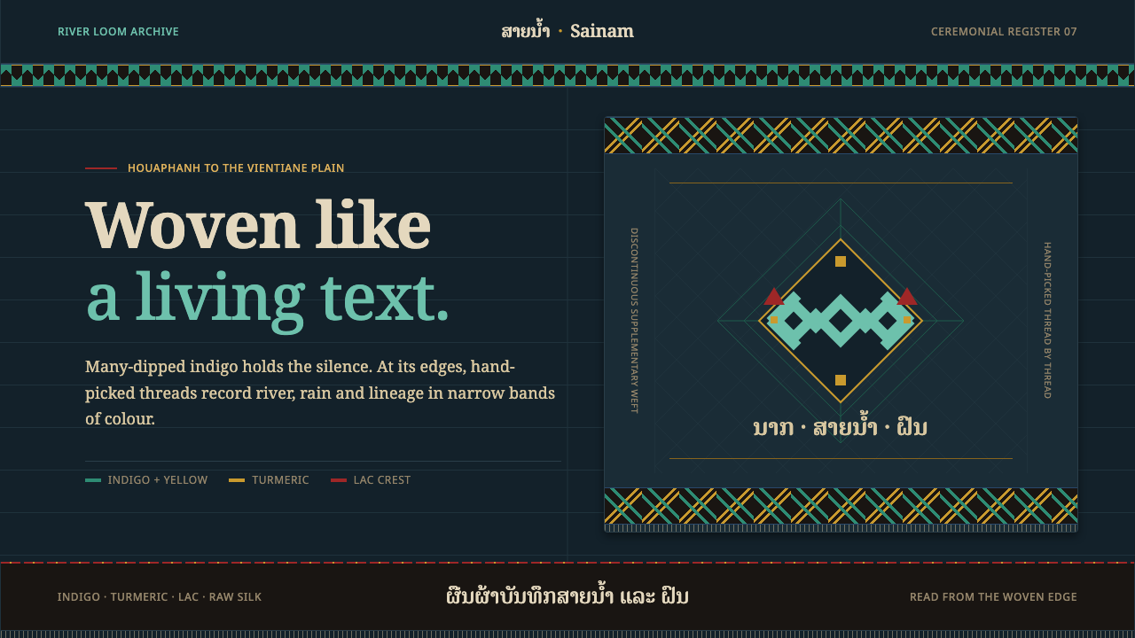 Lao Naga Textile design style — example