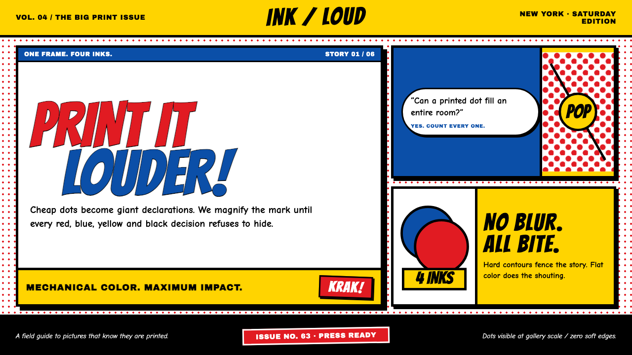 Lichtenstein Ben-Day (1963) design style — example