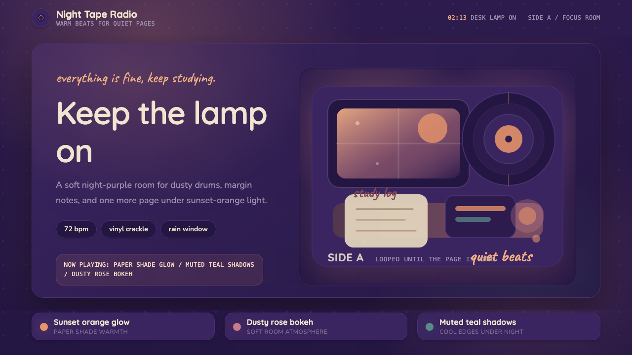 Lo-fi Hip Hop / Chillhop design style