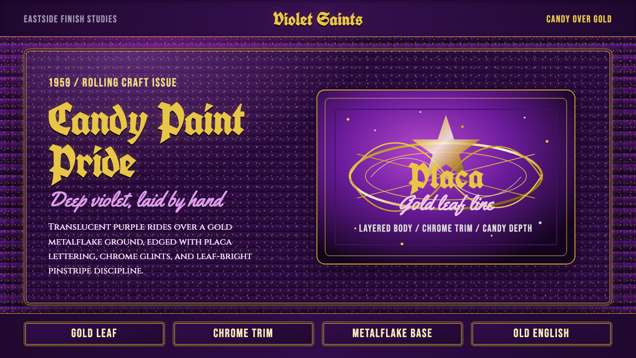 Lowrider Candy Paint design style — example