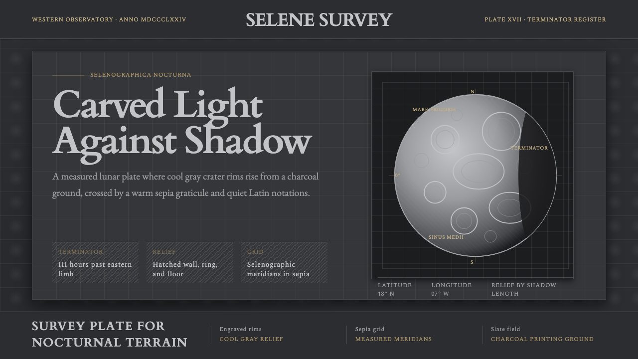 Lunar Selenography design style
