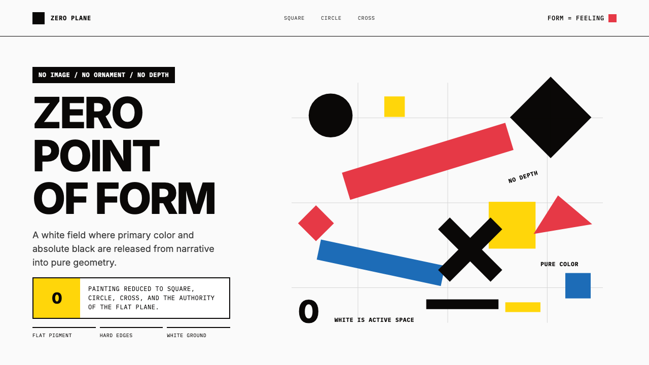 Malevich Suprematism design style