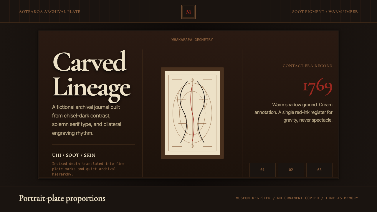 Māori Tā Moko Facial (1769) design style — example