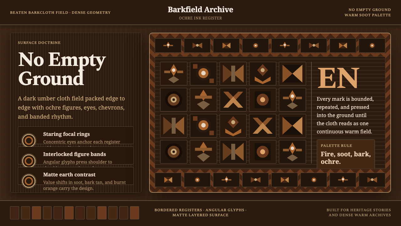 Marquesan Enata Tapa Motif design style — example