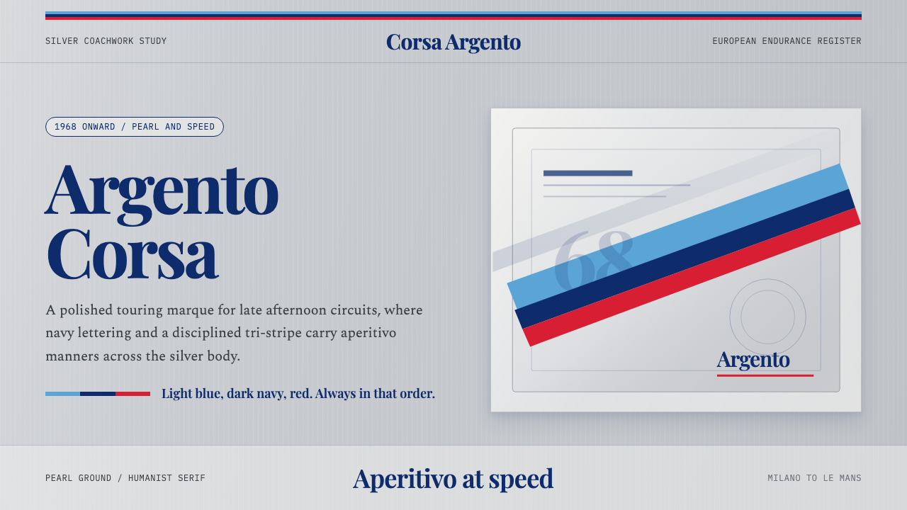 Martini Racing Stripes design style