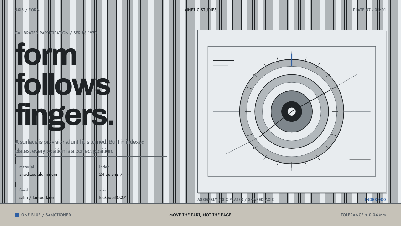 Mary Vieira Kinetic design style — example