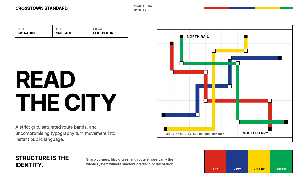 Massimo Vignelli NYC design style