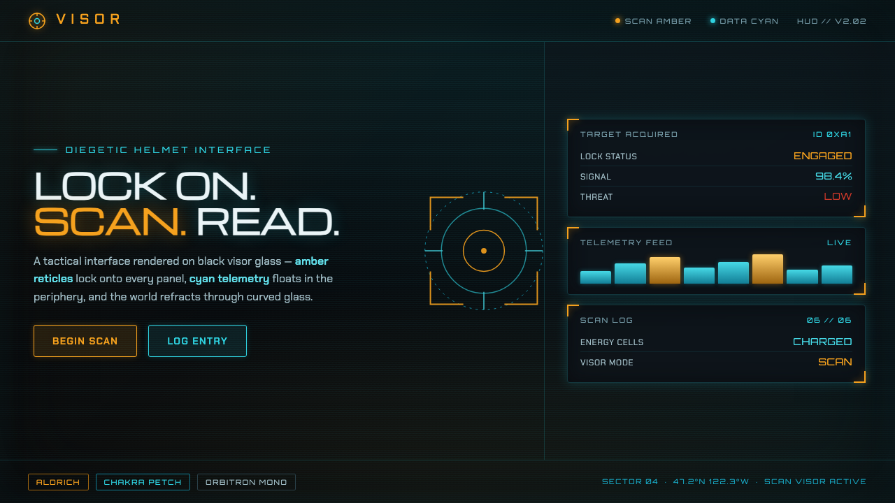 Metroid Prime Scan Visor design style
