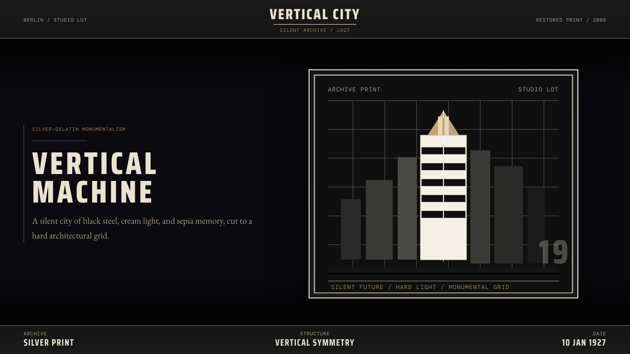 Metropolis (Fritz Lang, 1927) design style
