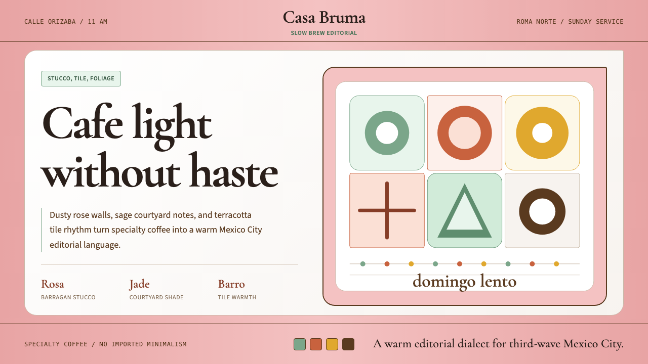 CDMX Roma Norte Cafe design style — example