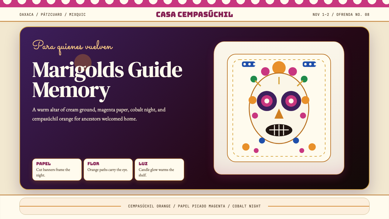 Día de los Muertos design style