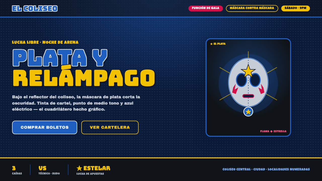 Mexican Lucha Mask Graphic 设计风格示例