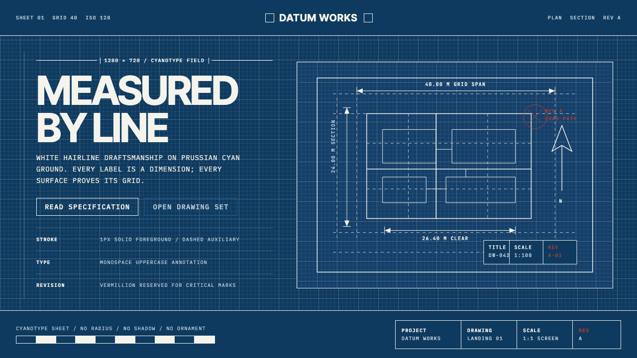 Architectural Blueprint design style