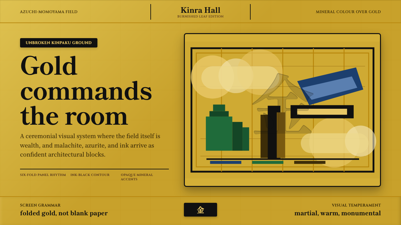 Momoyama Gold Screen design style