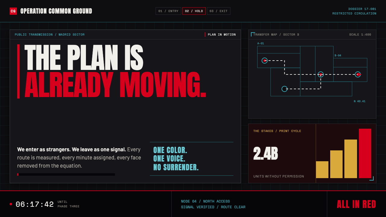 Money Heist (La Casa de Papel) design style — example