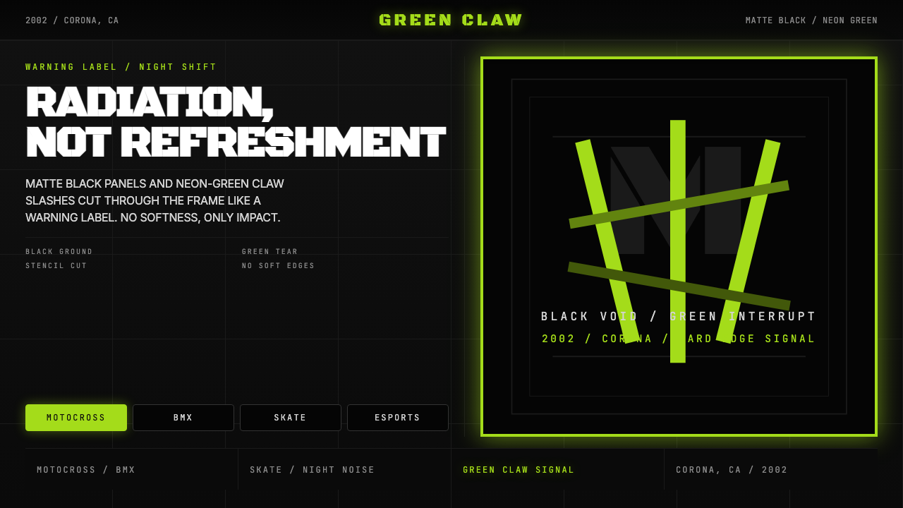 Monster Energy Claw (2002) design style