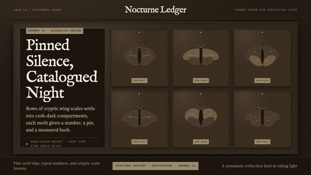 Lepidoptera Drawer design style