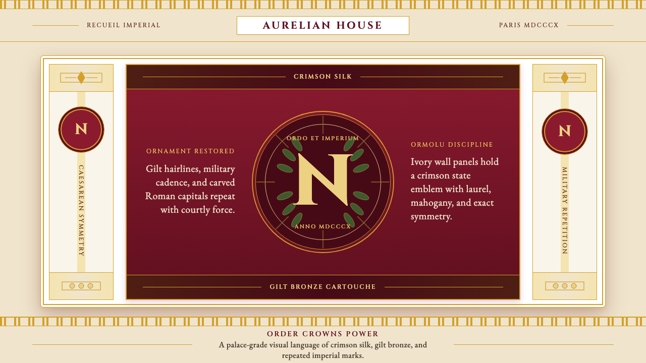 Napoleonic Empire Style 设计风格示例