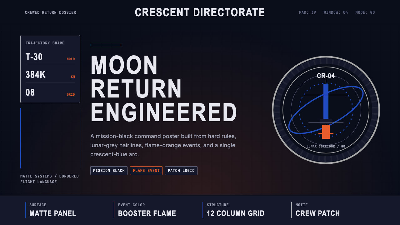 NASA Artemis Program design style — example