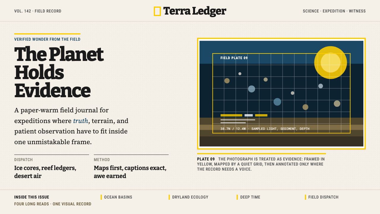 National Geographic design style
