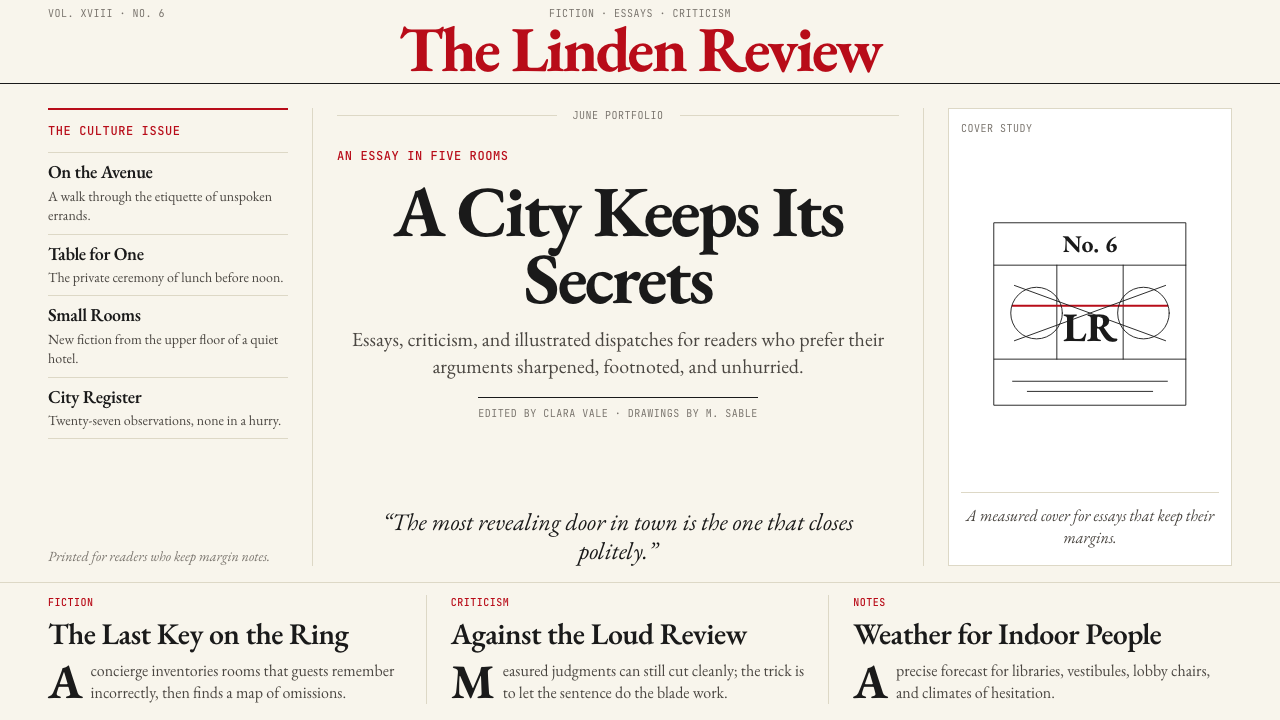 The New Yorker Classic design style