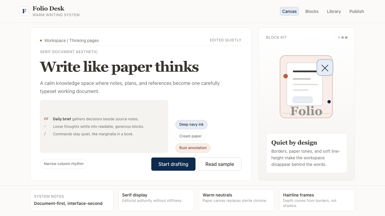 Notion Modern design style