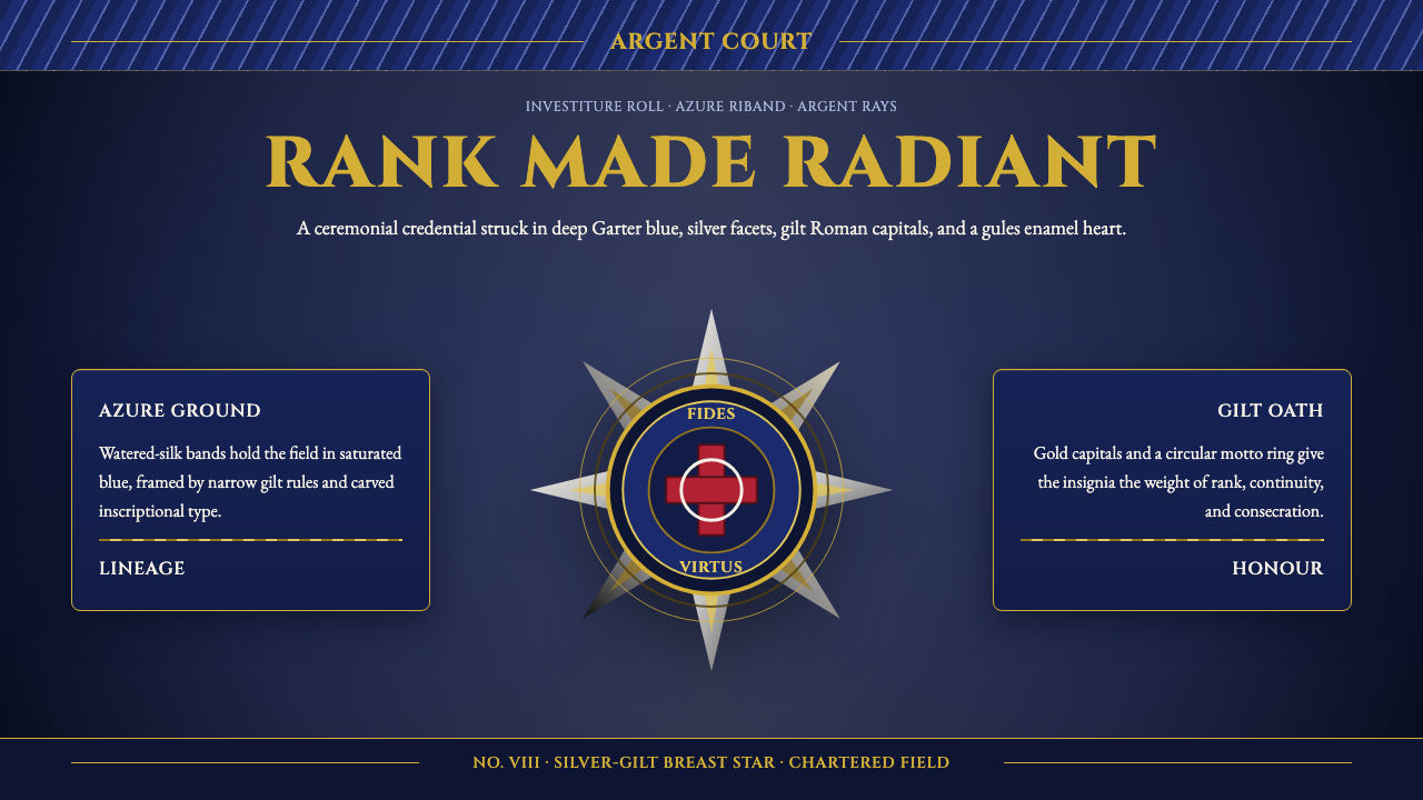 Order of Chivalry Star design style