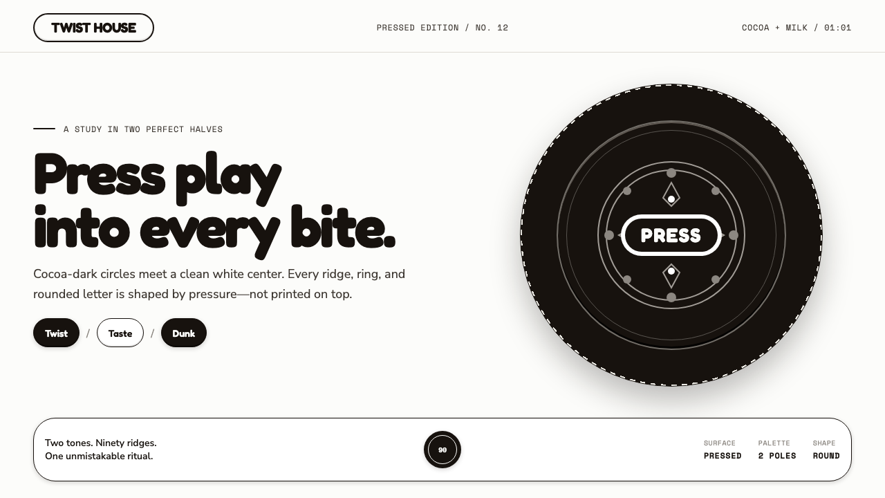 Oreo (1912) design style — example