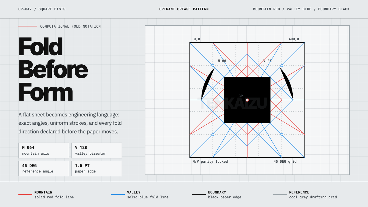 Origami Crease Pattern design style
