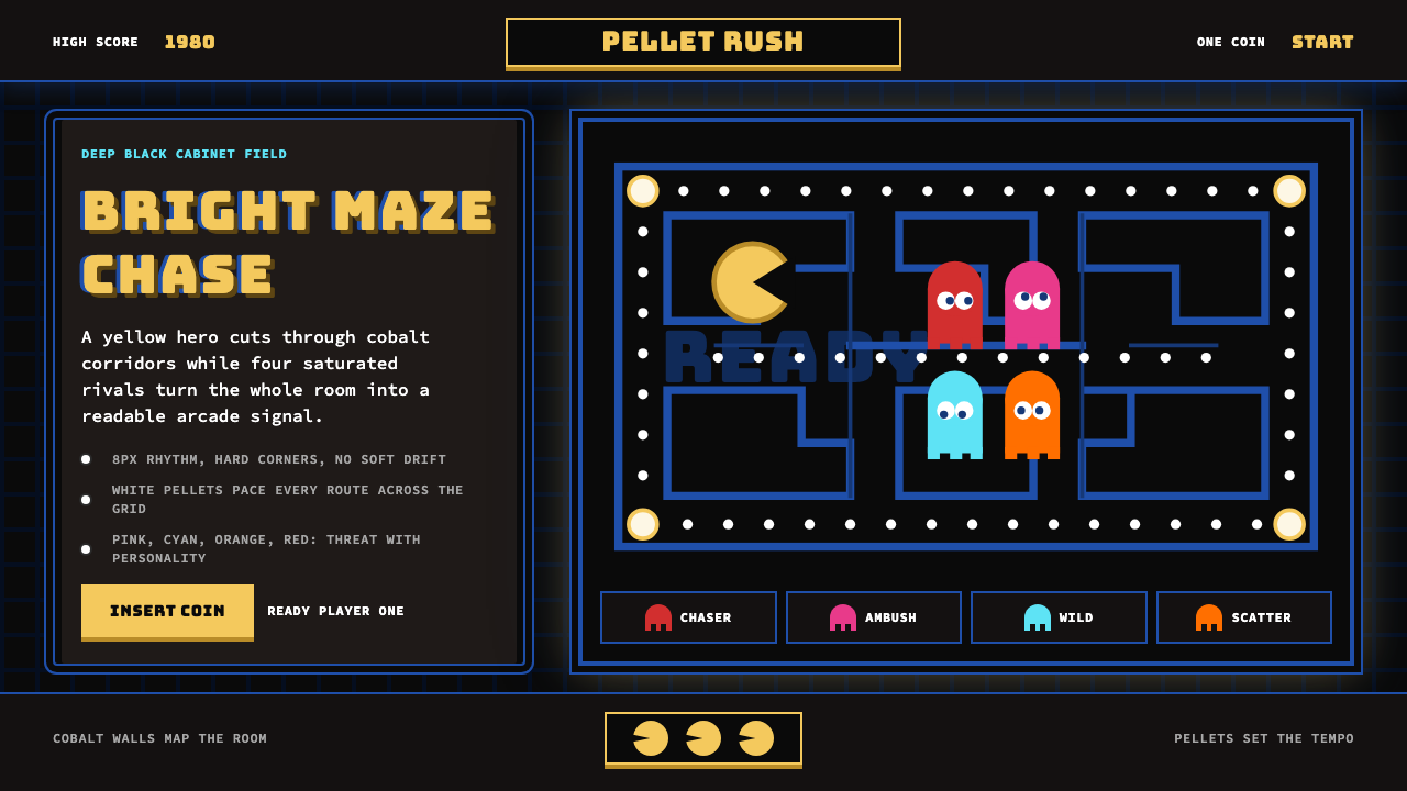 Pac-Man (Namco 1980) design style