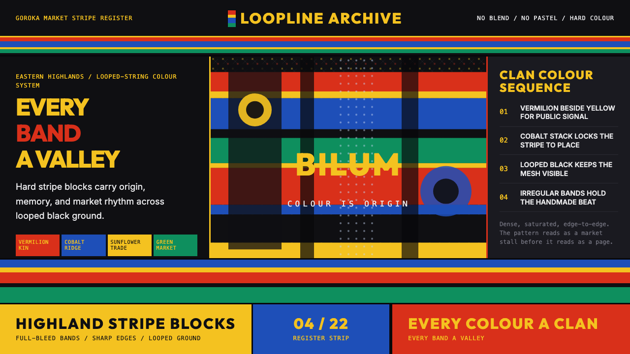 PNG Bilum (Looped String Bag) design style — example