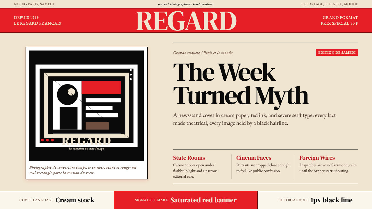 Paris Match design style