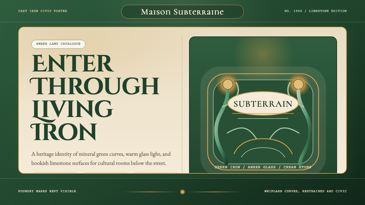 Paris Metro Guimard (1900) design style