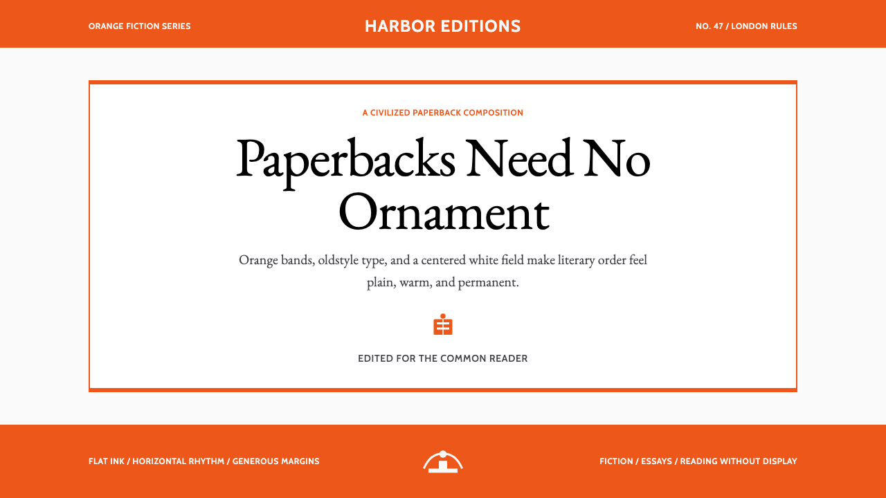 Penguin Classics Orange design style