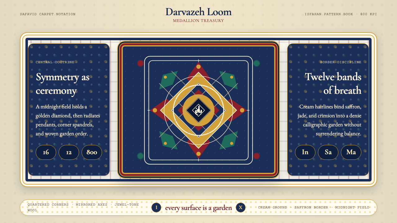 Persian Isfahan Carpet design style