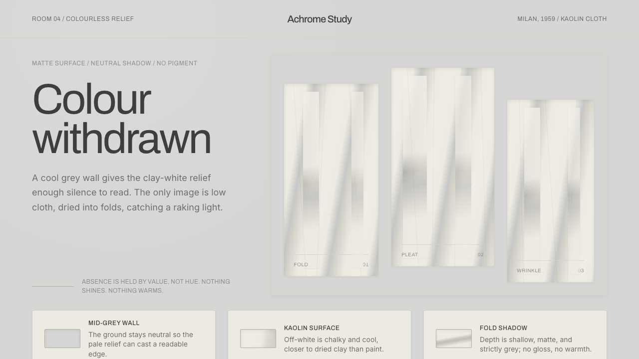 Piero Manzoni Achrome design style — example
