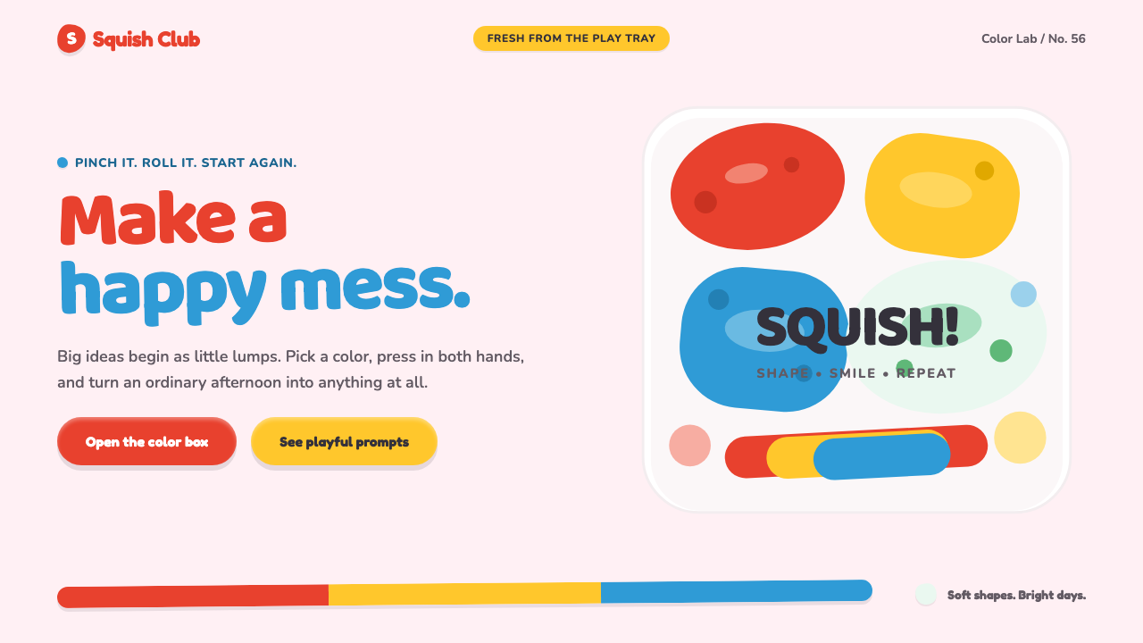 Play-Doh (1956) design style — example