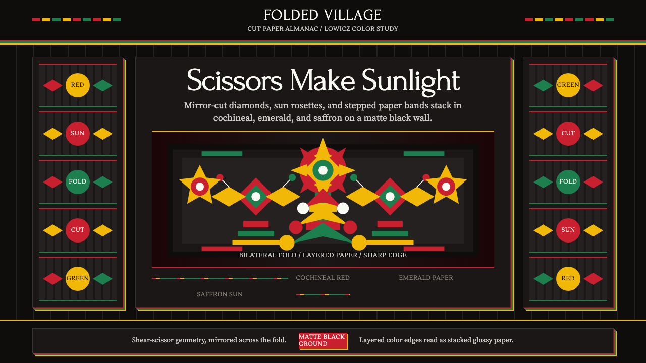 Polish Wycinanki (paper-cut folk art) design style